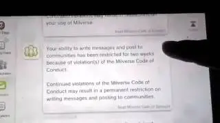 Miiverse 2 week ban for no reason