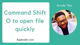 Command Shift O to open file quickly