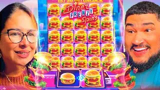 FORRA MAIS ALEATORIA ! OLHA QUE CONEX&Atilde;O INSANA NESSE JOGO DO *DINER FRENZY SPINS* !
