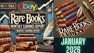 January 2026 Rare Books USA Monthly Sales Report | eBay | Etsy | Whatnot | Online Book Reselling