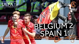 U17 quarter-final highlights: Belgium v Spain