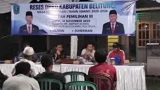 RESES DPRD Kabupaten Belitung DAPIL 3 SIJUK BADAU, PAK SUHIRMAN (AHWAT)#dprd#belitung#bpjs#reses