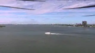Drone Phantom 3 Pro Fly over Yacht Miami Beach