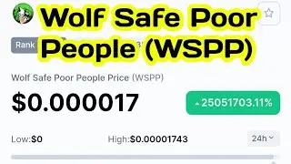 How to buy Wolf Safe Poor People (WSPP) Crypto/Token IN PANCAKESWAP USING BSC Matamask/TRUST WALLET