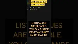 What is the difference between list and tuple? ।। Python Interview Questions 