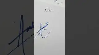 How to make Best signature letter A? #ankit