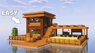 ⛏️Minecraft: How to build an Easy Survival Raft Base🏠🌊