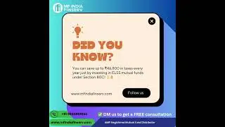 🎥 How to Save ₹46,800 in Taxes Using ELSS Mutual Funds #mfindiafinserv