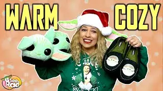 BABY YODA For Your Feet | Star Wars The Child [GROGU] Slippers & Holiday Traditions Vlogmas Day 9