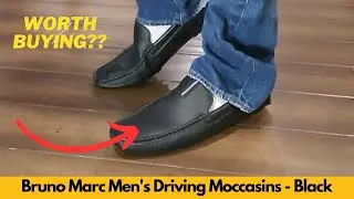 Worth It? Bruno Marc Men's Driving Moccasins Penny Loafers Slip on Loafer Shoes   Black
