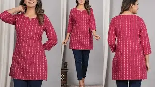 M size trending short kurti cutting Sttiching | very easy tutorial by Enayatich