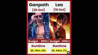 Ganapath VS Leo movie comparison box office collection #viral #trending #shorts #leo #tiger