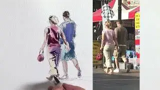Watercolour Tutorial | How to Paint People with Marilyn Allis