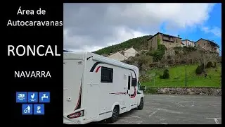 Área de autocaravanas de Roncal, Navarra