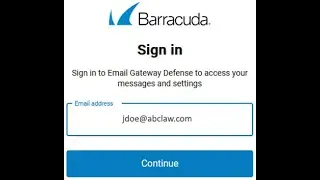 Barracuda Email Gateway Defense Portal Overview
