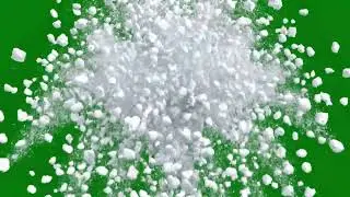Snow Burst From Top ❄️ Falling Snow Green Screen Effect (Loop) 04