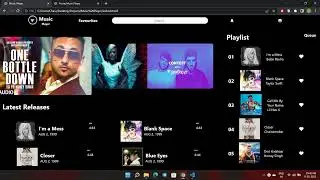 I build Front End of a Music Player using HTML , CSS only. || WebD with Charan