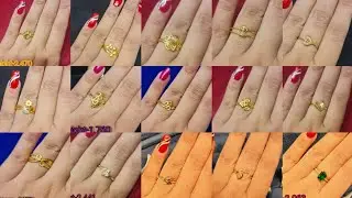 1 gram theke ladies finger ring designs with weight and price//simple and daily use ring designs 