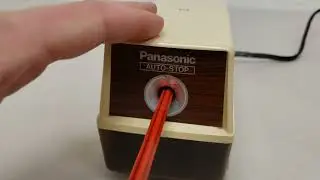 Vintage Panasonic Auto-Stop Electric Pencil Sharpener KP-100 Japan