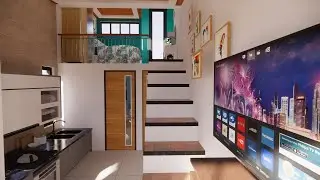 Desain Rumah 3x7 Meter Mezzanine Nih Bisa Lah Buat Pasangan Muda, Minimalis Simpel