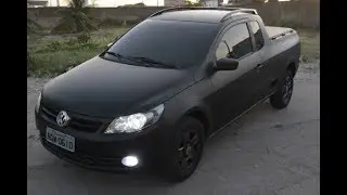 ENVELOPAMENTO SAVEIRO PRETO FOSCO