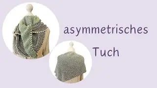 asymmetrisches gestreiftes Tuch