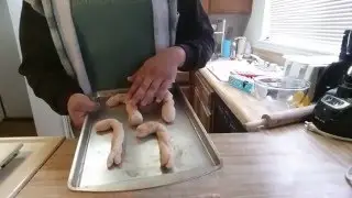 Candy Cane Dog Biscuits