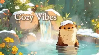 Cozy Winter Moments | Warming Up with an Otter #lofihiphop #chillmusic #coffeemusic #studymusic