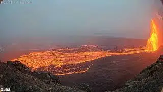 KWcam A 2026 02 15 Timelapse Kīlauea volcano, Hawaii Halemaʻumaʻu crater @usgs 4K
