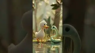 Duck: &ldquo;Quack!&rdquo;Snake: &ldquo;Sss!&rdquo;Together: BEST FRIENDS! 😄🦆🐍 #music #flute #coversong #ai #song #cartoon