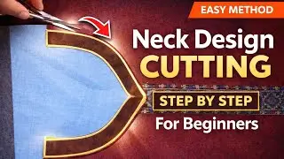 Neck Design Cutting ✂️ Step by Step for Beginners | Easy & Perfect Fit