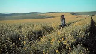 Free Footages | Nature & Landscape | Woman Running In Flower Field