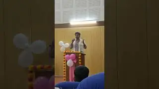 My son's matured speech for Junior medical students in Kodagu medical College Madikeri.