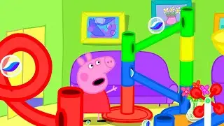 Peppa Pig's Biggest Marble Run Challenge | Marble Run Fun