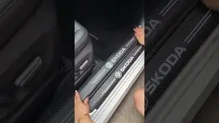 For Skoda car door sill protection sticker