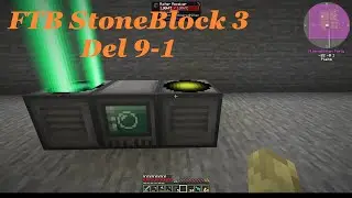 Moddat Minecraft p&aring; Svenska - Teleportering med RFTools - FTB StoneBlock 3 Del 09-1