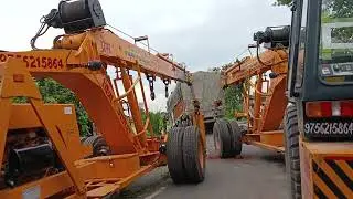 Hydra crane by there heavy truck lifting 50 tan 