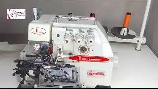 how to pass thread through an interlocking weaving machines