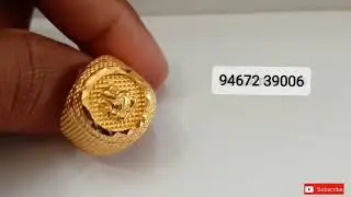 Gents gold ring #22k 91.6 hallmark jewellery 