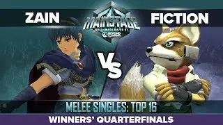 Zain vs Fiction - Winners' Quarterfinals: Melee Singles Top 16 - Mainstage | Marth vs Fox
