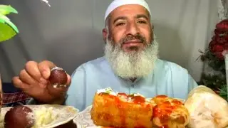 Burgar Patis Showarma Aur Metha Mava | Molvi Eating 