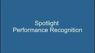 Spotlight Performance Recognition