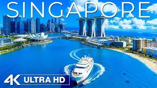 [4K] Singapore 🇸🇬 Futuristic Skyline, Marina Bay & Luxury Harbour | Cinematic Aerial