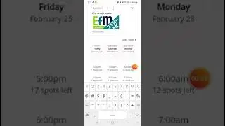 Booking in for a session at EFM Magill