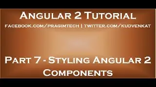 Styling angular 2 components
