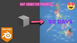 Blender Map Animation Progress Video