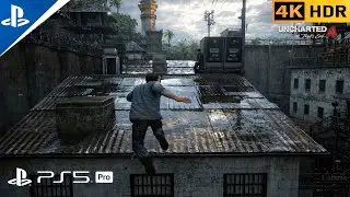 Uncharted 4 Prison Escape Scene | (PS5 pro) [4K HDR]