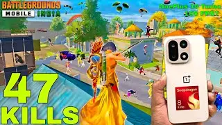 47 Kills 🔥 Solo ! 2 Match Best Rush Gameplay with OnePlus 15 Best Gaming Device 165 FPS ! Gyro Fix?