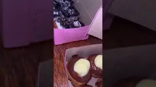 Mini Oreo & Boston Cream donuts. #partysci #donuts #foodie #food #yummy #delicious #tasty #sweets