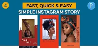 How to design simple Instagram story on mobile